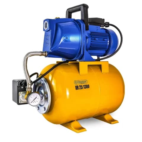 VB 25/1300 Domestic waterwork, 1300 W, 5.400 l/h, 4,7 bar, 25 L