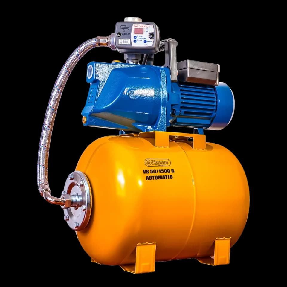 VB 50/1500 B Automatic Domestic waterwork, with INOX steel impeller, 1500 W, 6.300 l/h, 4,8 bar, 50 L